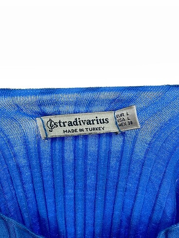 l Beden mavi Renk Stradivarius Bluz %70 İndirimli.