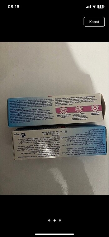 Diğer Bepanthol pişik kremi