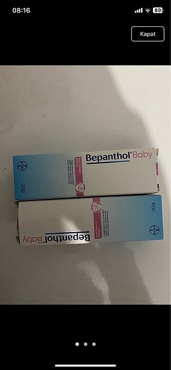 Bepanthol pişik kremi