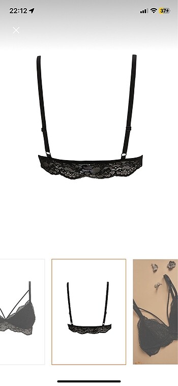 l Beden siyah Renk Defacto dantelli pedli bralet