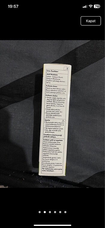  Beden Renk Nasatol nasal spray
