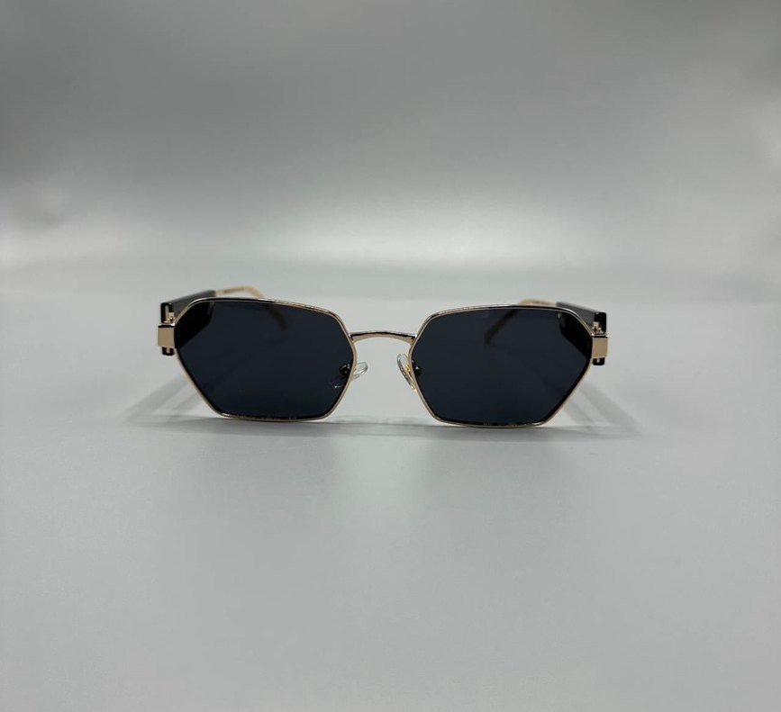 Klasik Altın Miu Miu Kadın Güneş Gözlüğü - Görsel 3
