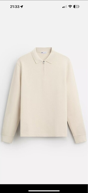 Zara Erkek Uzun Kollu Polo Yaka