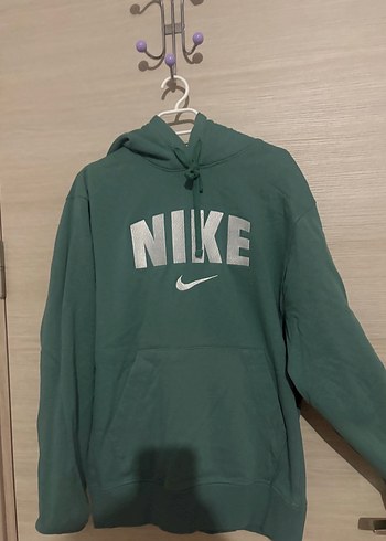 Nike Yesil Kapusonlu Sweatshirt