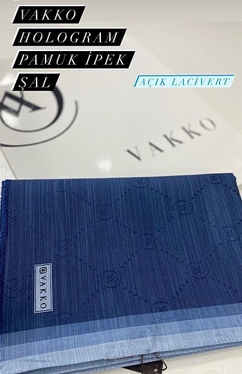 Orijinal Vakko lacivert şal