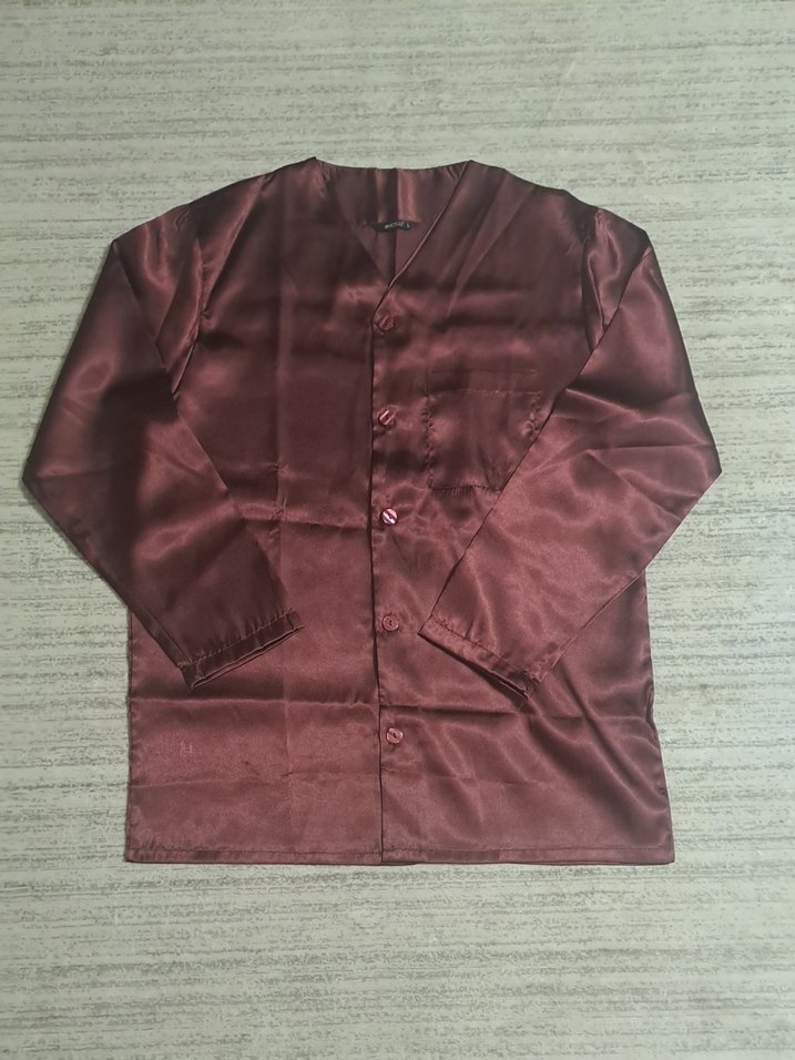 Bordo pijama takımı - Görsel 5