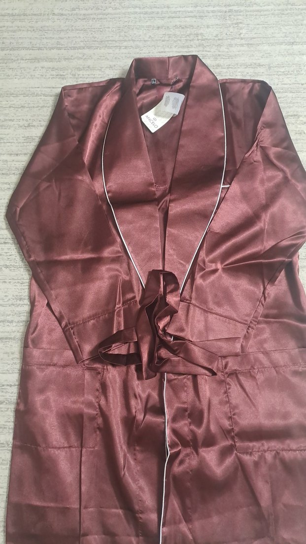 Bordo pijama takımı - Görsel 3