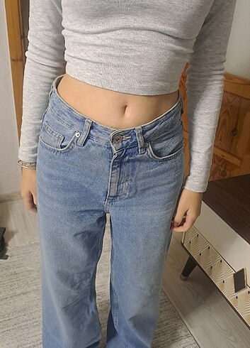 Yepyeni wide kesim Jean.