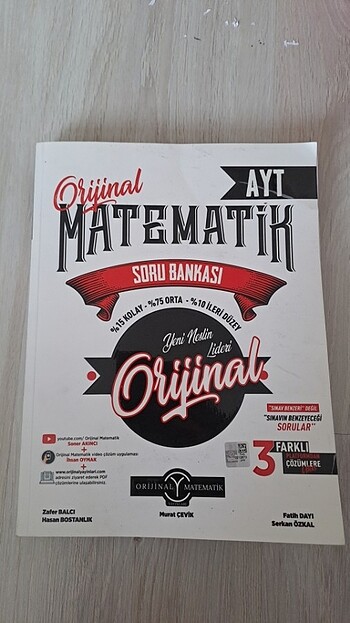 ORİJİNAL AYT MATEMATİK SORU BANKASI
