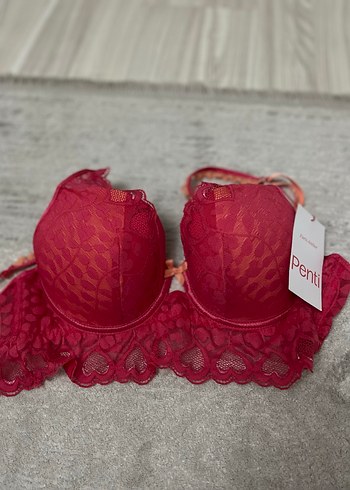 Pembe Dantel Bohem Büstiyer Sütyen 85b