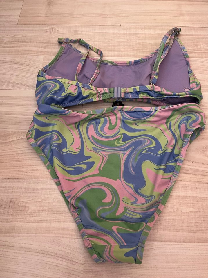 Bohem Çok Renkli Mini Bikini Takım - Görsel 2