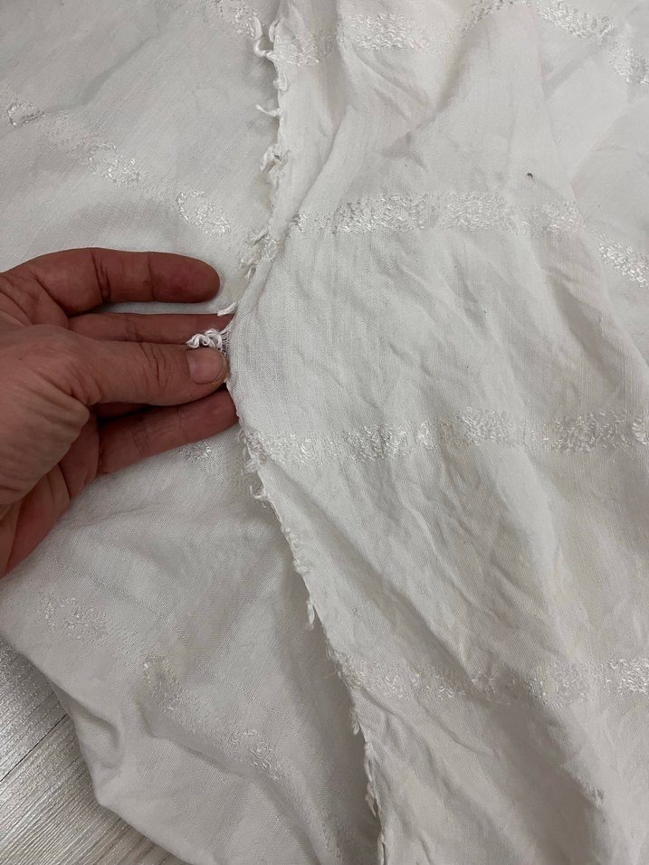 Beyaz Düz koltuk örtüsü - Görsel 3