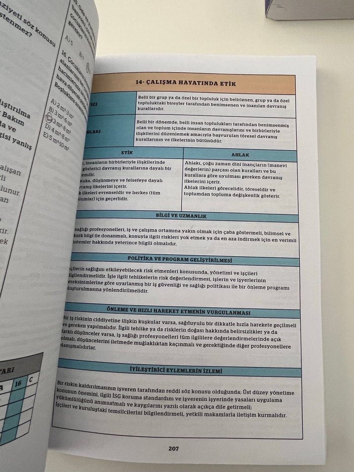 İş Sağlığı ve Güvenliği Konu Kitabı Cilt 1 - Görsel 3