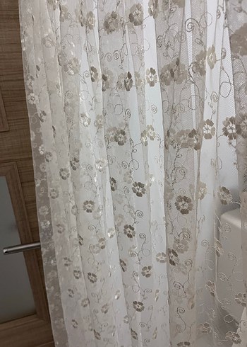 Nakışlı Bej Bohem Perde - Görsel 3