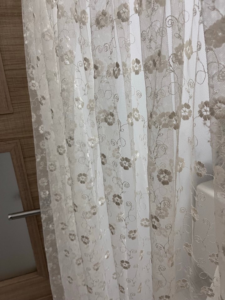 Nakışlı Bej Bohem Perde - Görsel 3