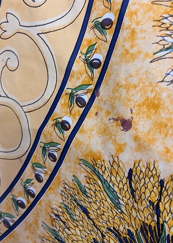 Bohem Tarzı Parlak Camel Desenli Masa Örtüsü - Görsel 3