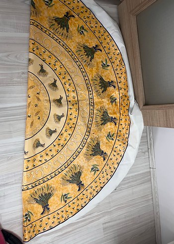Bohem Tarzı Parlak Camel Desenli Masa Örtüsü - Görsel 6