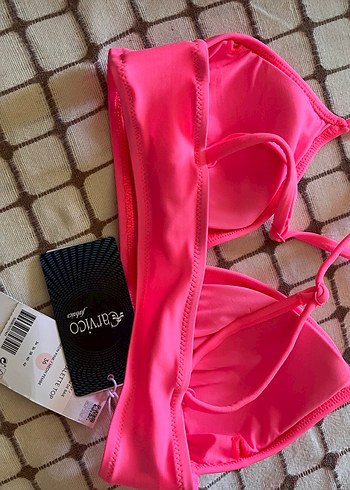 s Beden Pembe Kadın Bikini Üstü