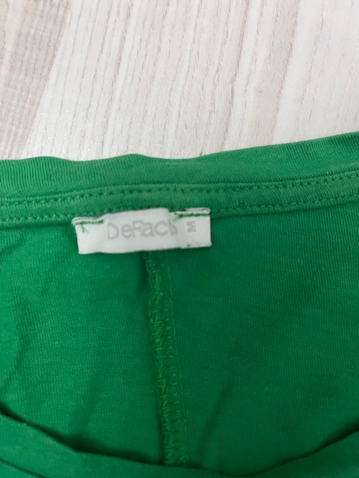 Yeşil Keten Salaş Hamile Bluzu - Görsel 2