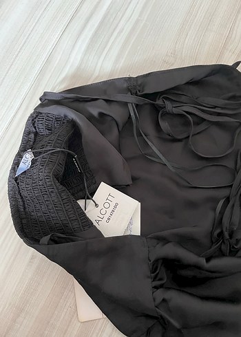 Siyah İpek Görünümlü Halter Büstiyer - Görsel 4