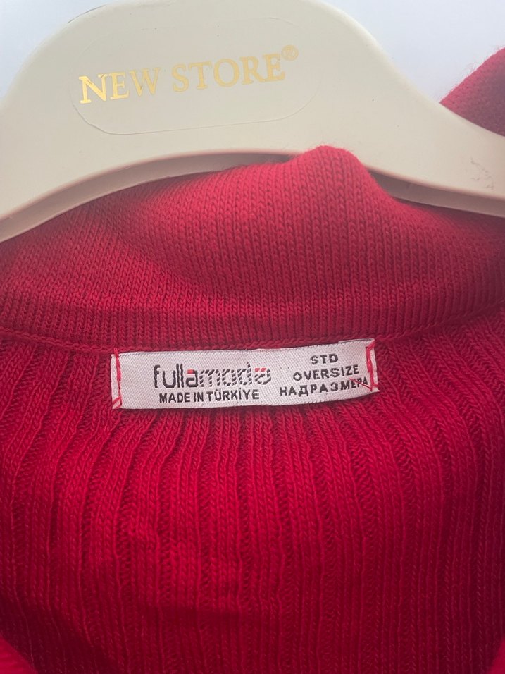 Bordo Düğmeli Uzun Kollu Kadın Elbise - Görsel 3