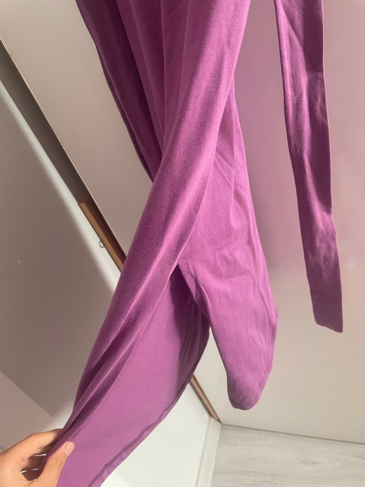 Mor Uzun Salaş Kadın Elbise - Görsel 2