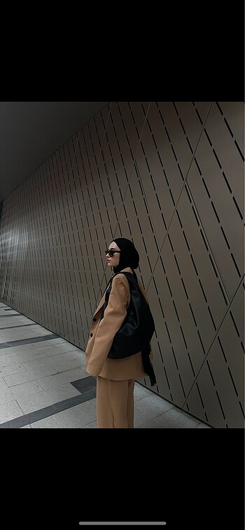 s Beden ebu prive camel blazer takım