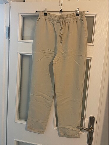 Koton beli lastikli cepli pantolon (bej)