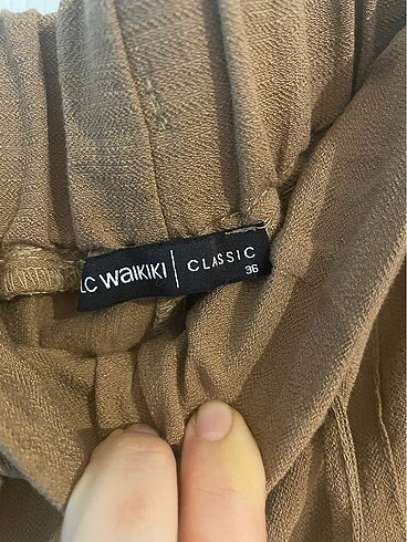 36 Beden LCW beli lastikli cepli pantolon 