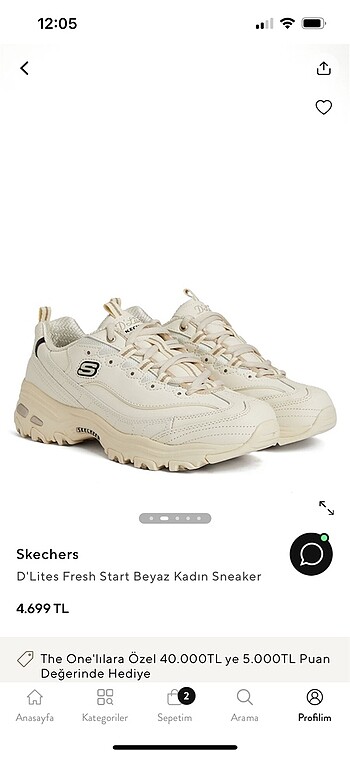 38 Beden beyaz Renk orijinal beymenden skechers d?lites