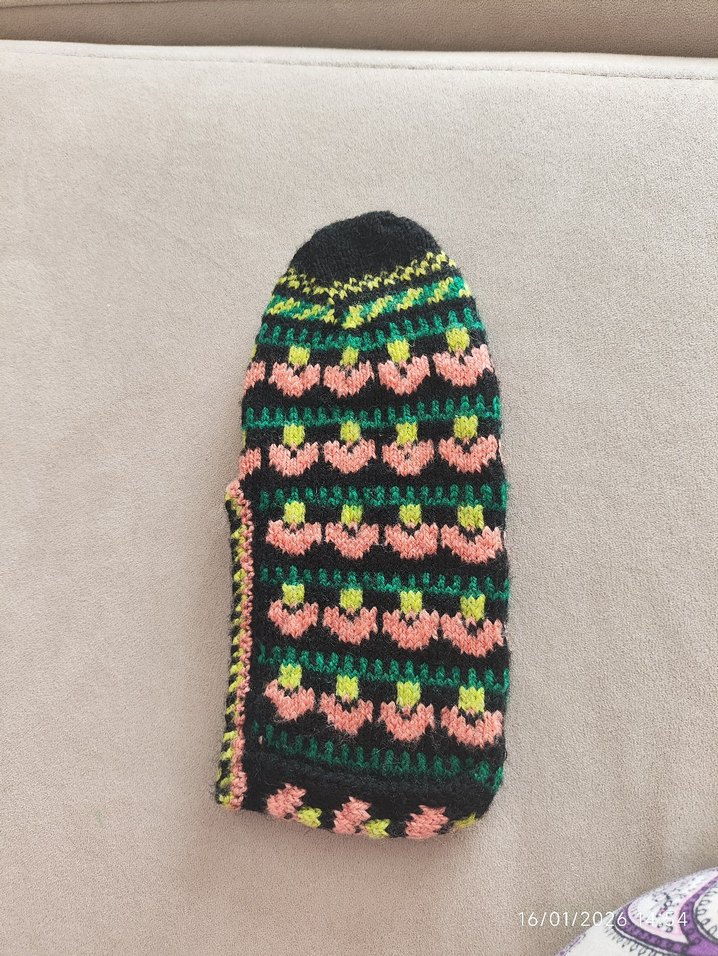 çeyizlik yün 5 şiş patik çetik - Görsel 2