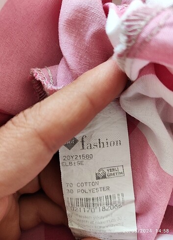 Fashionsak Pamuk uzun elbise
