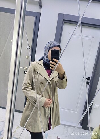 Koton kadın camel trençkot 