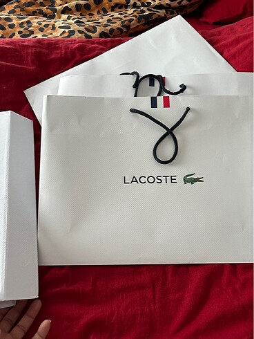 Lacoste Orjinal lacoste karton çanta