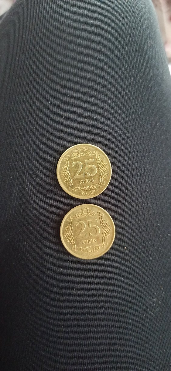 Koleksiyonluk Altın sarısı  Renkli 25 Kuruş - Görsel 3