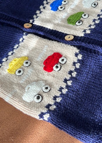 Arabalı Bebek yeleği - Görsel 3