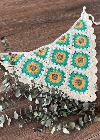 Çicekli Bandana - Görsel 2