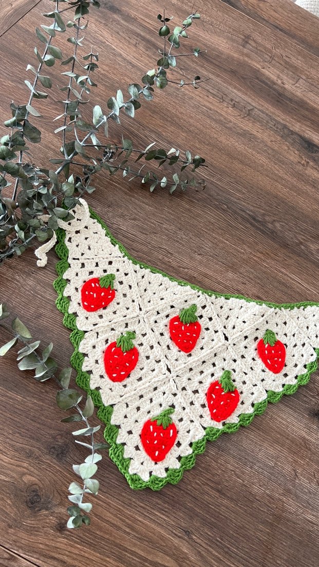 Çilekli Bandana - Görsel 2