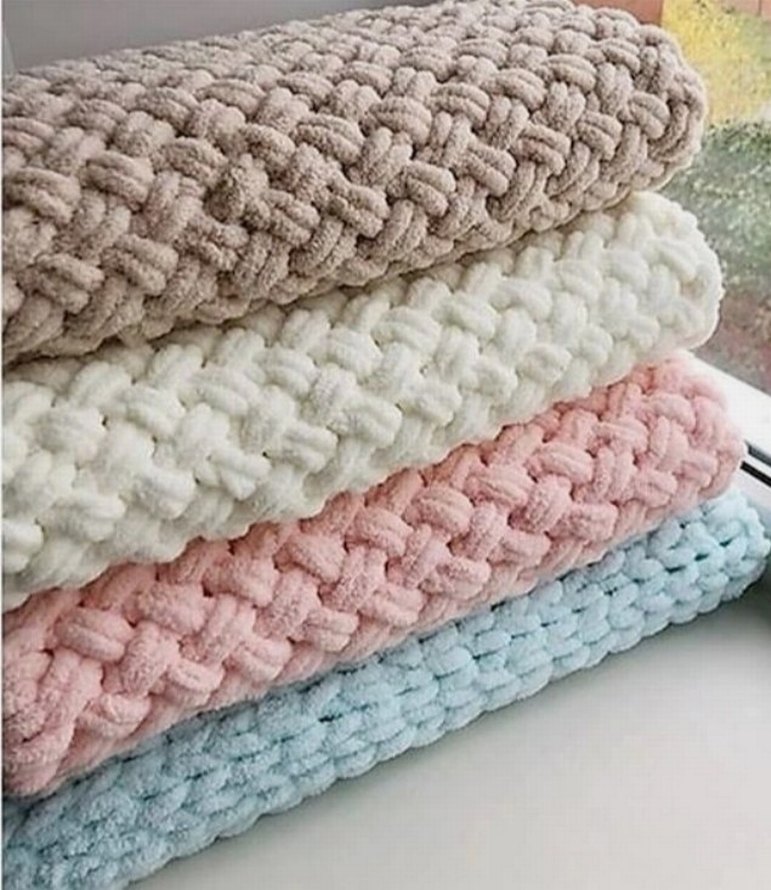 Bebekler için Örgü Battaniye - Görsel 3