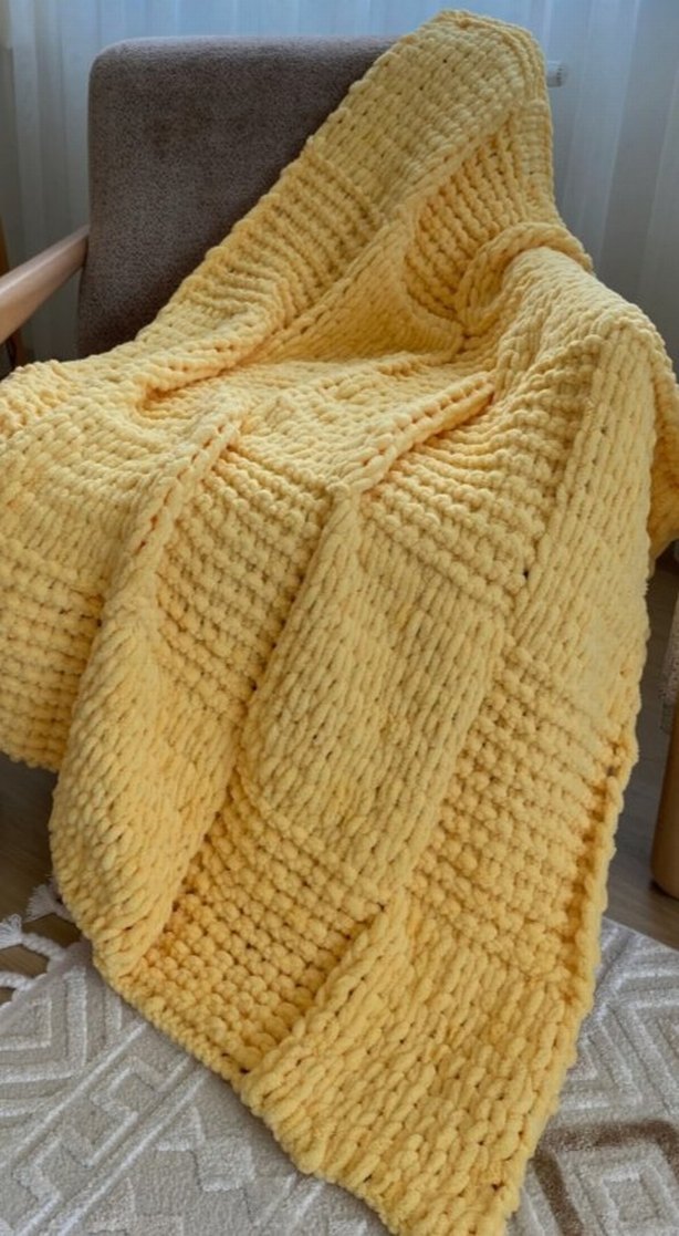 Örgü Tv battaniyesi - Görsel 4