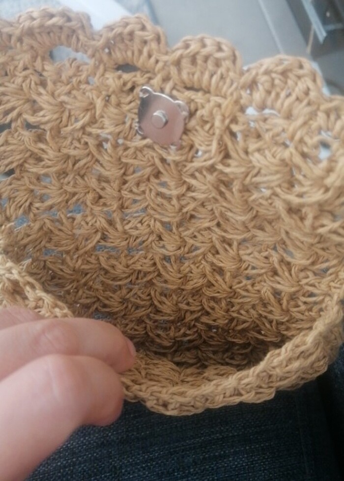 Kağıt ipten cüzdan  - Görsel 3