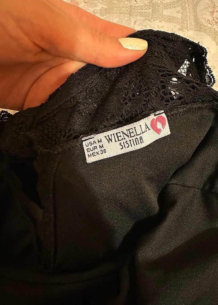 Güpürlü mini elbise - Görsel 5