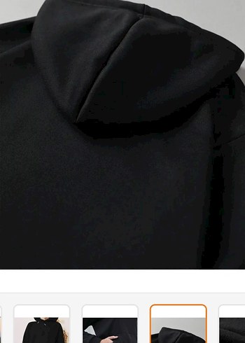 Siyah Baskılı Kadın Sweatshirt - Görsel 4