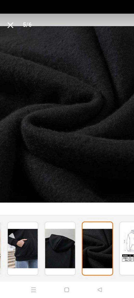 Siyah Baskılı Kadın Sweatshirt - Görsel 5