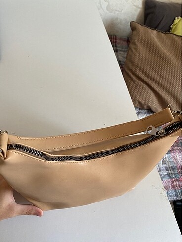 Nude ten rengi omuz çantası - Görsel 2