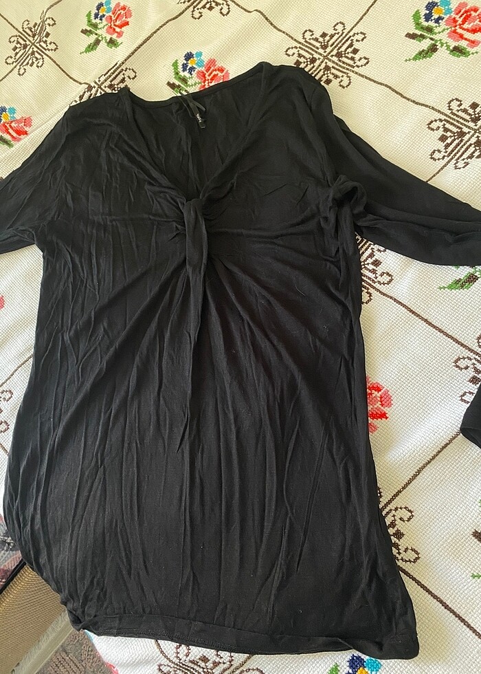 V yaka bluz - Görsel 2