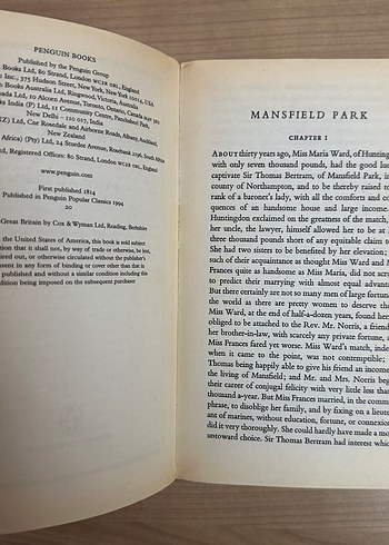 Mansfield Park - Jane Austen - Görsel 3
