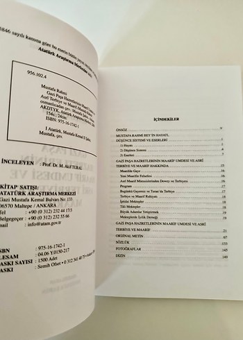 Gazi Paşa Hazretlerinin Maarif Ümûresi Kitabı - Görsel 3