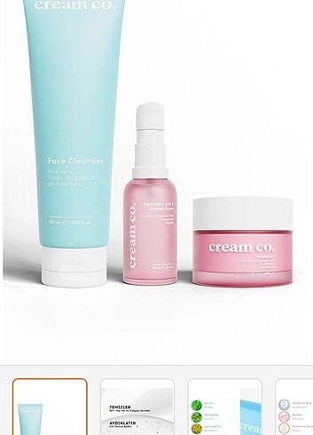 cream co üçlü set 