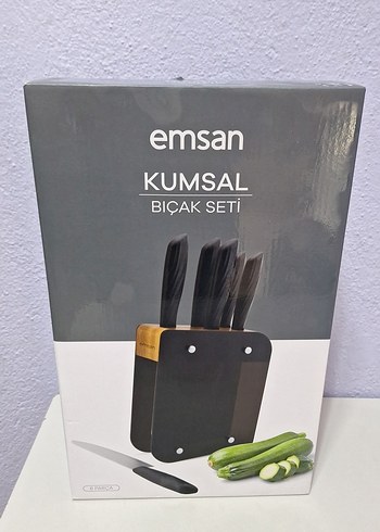 Emsan Kumsal Siyah Bıçak Seti